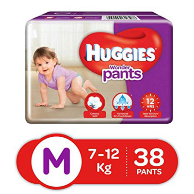 Huggies Baby Diaper WonderPants Pant M 7-12 kg 38 pcs