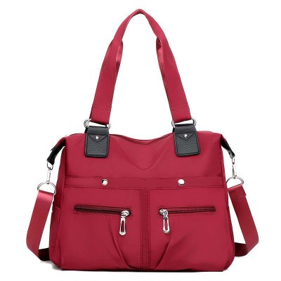 Women's Handbag Solid (Red )