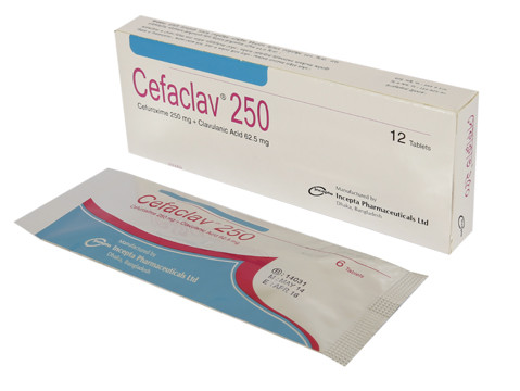 Cefaclav Tablet 250 mg+62.50 mg (12Pcs)