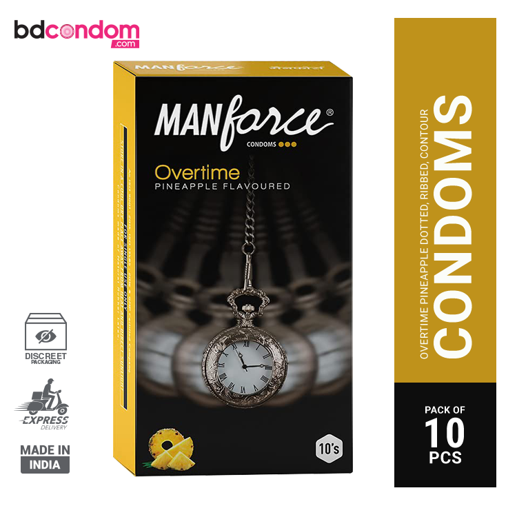 Manforce Overtime Pineapple Condom 10's Pack