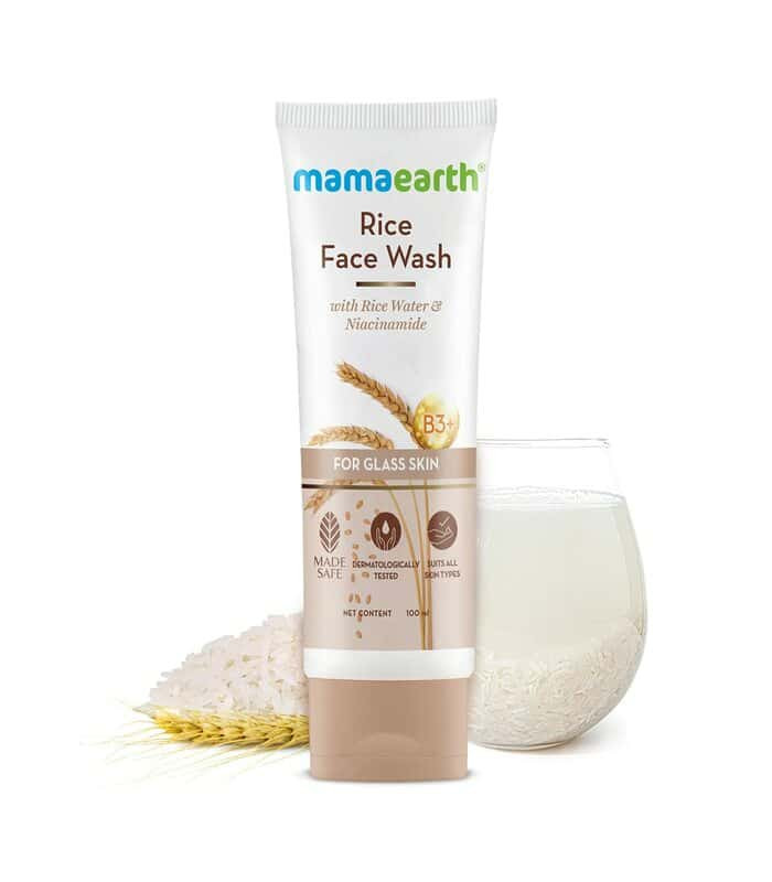 Mamaearth Rice Face Wash With Rice Water & Niacinamide for Glass Skin -100 ml