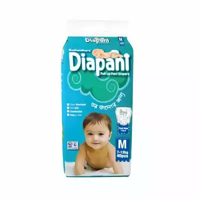 Bashundhara Diapant Baby Diaper M 7-12 kg