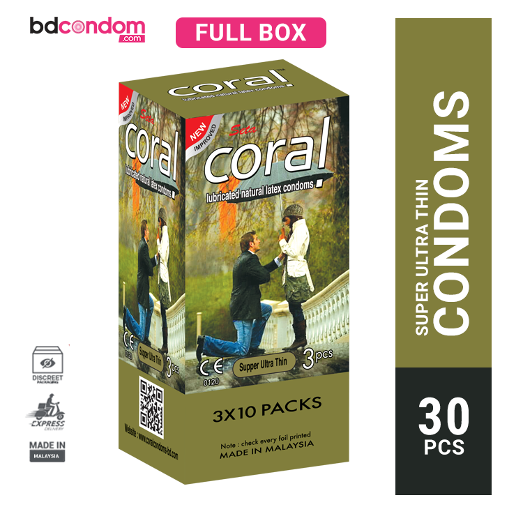 Coral Condom Supper Ultrathin With Flavours 3's PackSupper Ultrathin