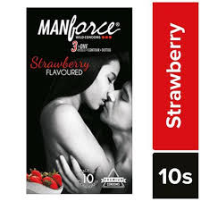 Manforce -Chocolate Flavored Condoms - Large Single Pack -10pcs