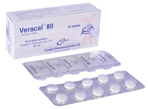 Veracal 80 mg Tablet – 10’s strip