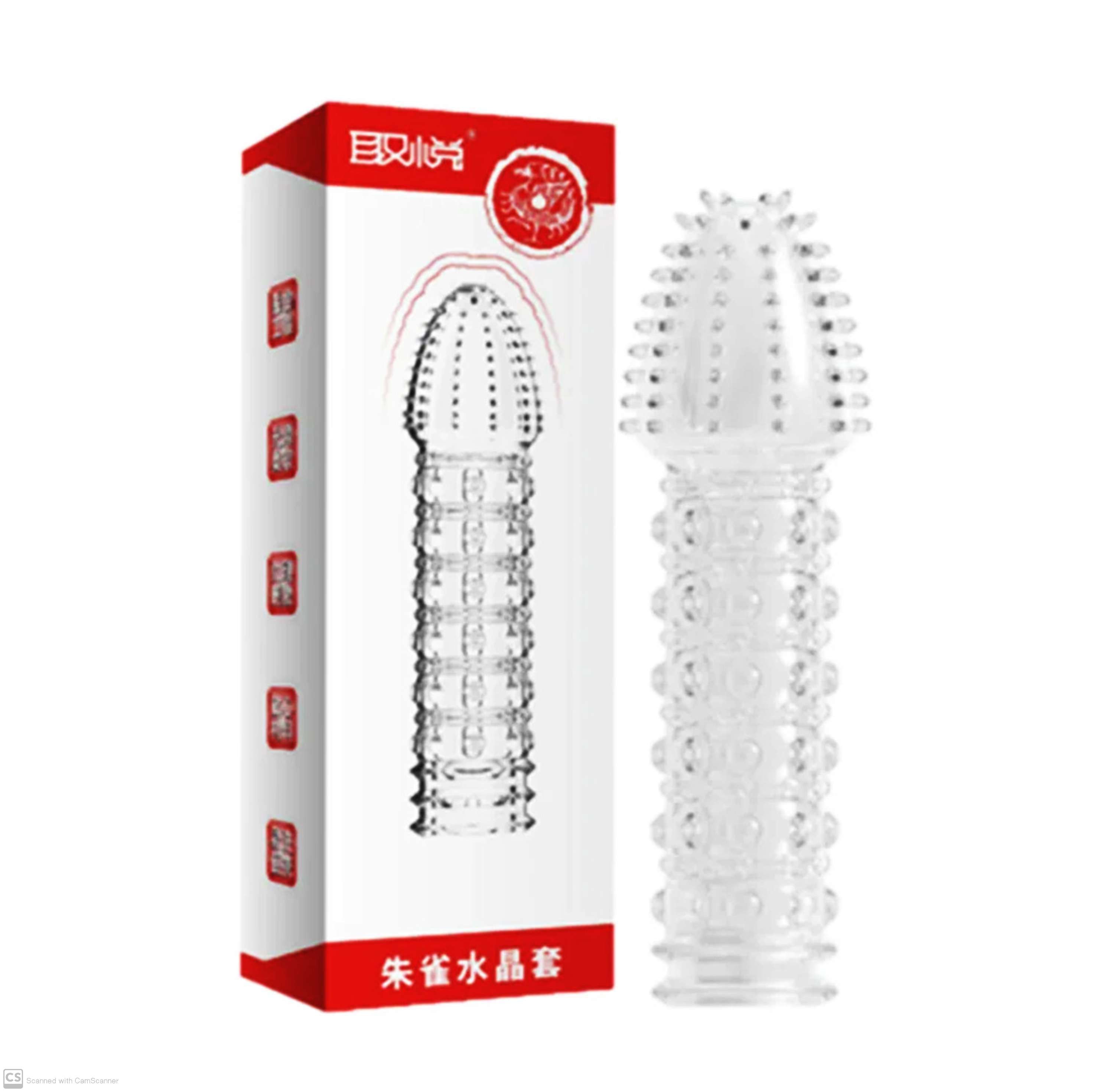 Dragon Big Dotted Crystal Clear Magic Condom For Men (Red Box)