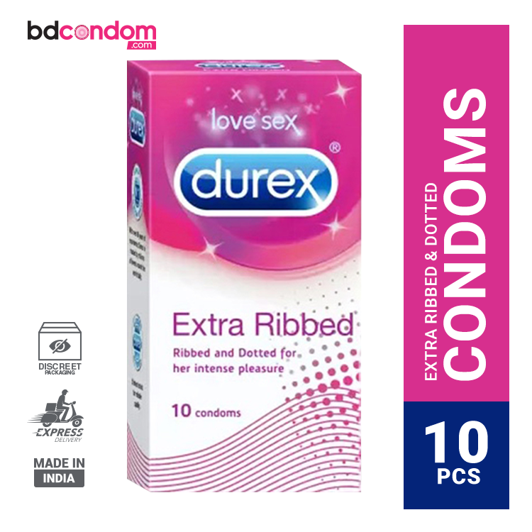 Durex Extra Ribbed Condom 10's Pack