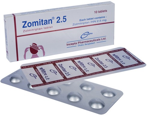 Tablet Zomitan 2.5 mg (10’s pack)