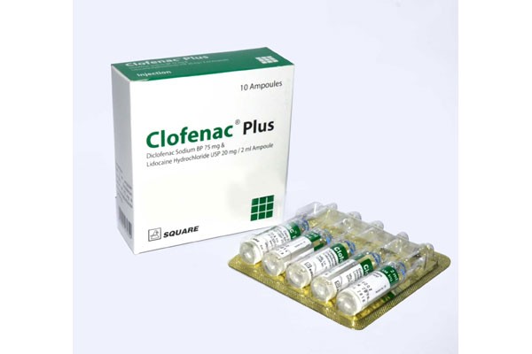 Clofenac Plus Injection (75 mg+20 mg)/2 ml (5pcs)