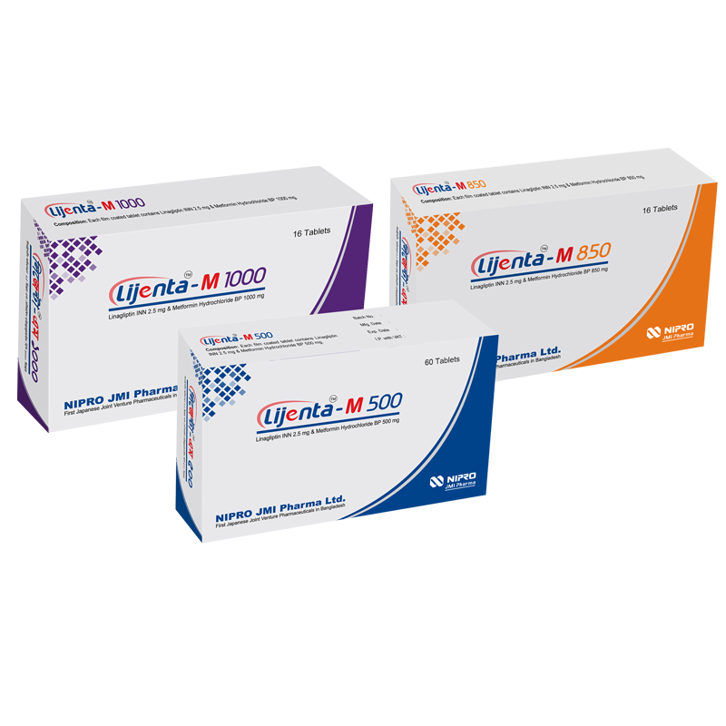 Lijenta-M Tablet 2.5 mg+1000 mg (8pic)