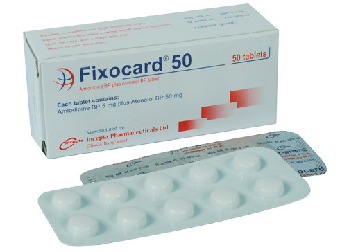 Fixocard Tablet 5 mg+50 mg (10Pcs)