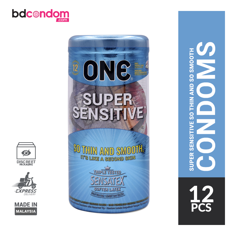 One Super Sensitive So Thin And Smooth Condom - 12pcs Pack(Malaysia)