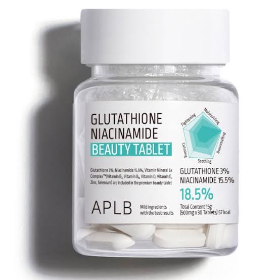APLB Glutathione Niacinamide Beauty Tablet 500mg x 30 Tablets