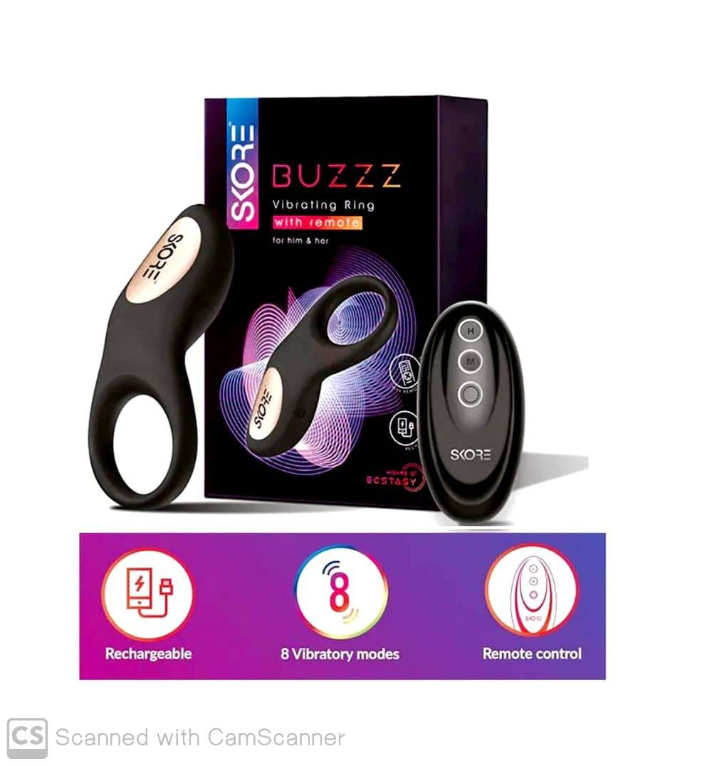 Skore Buzzz Vibrating ring With Remote Controlled For Him & Her