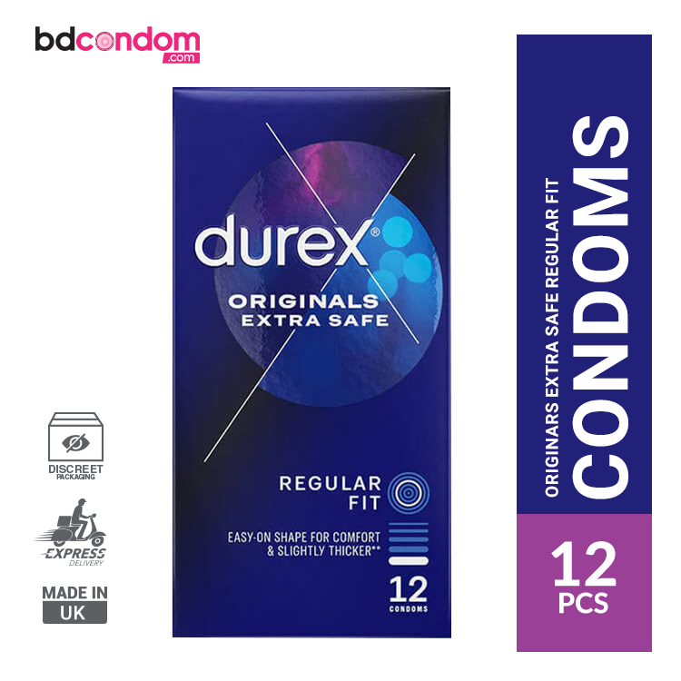 DUREX Durex Original Extra Safe Regular Fit Condom - 12Pcs Pack(UK)