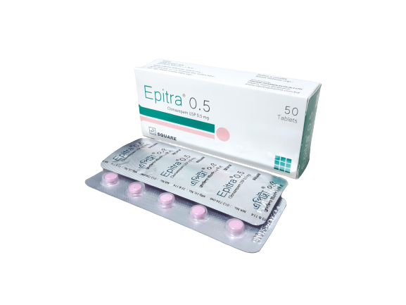 Epitra 0.5 mg Tablet – 10’s strip
