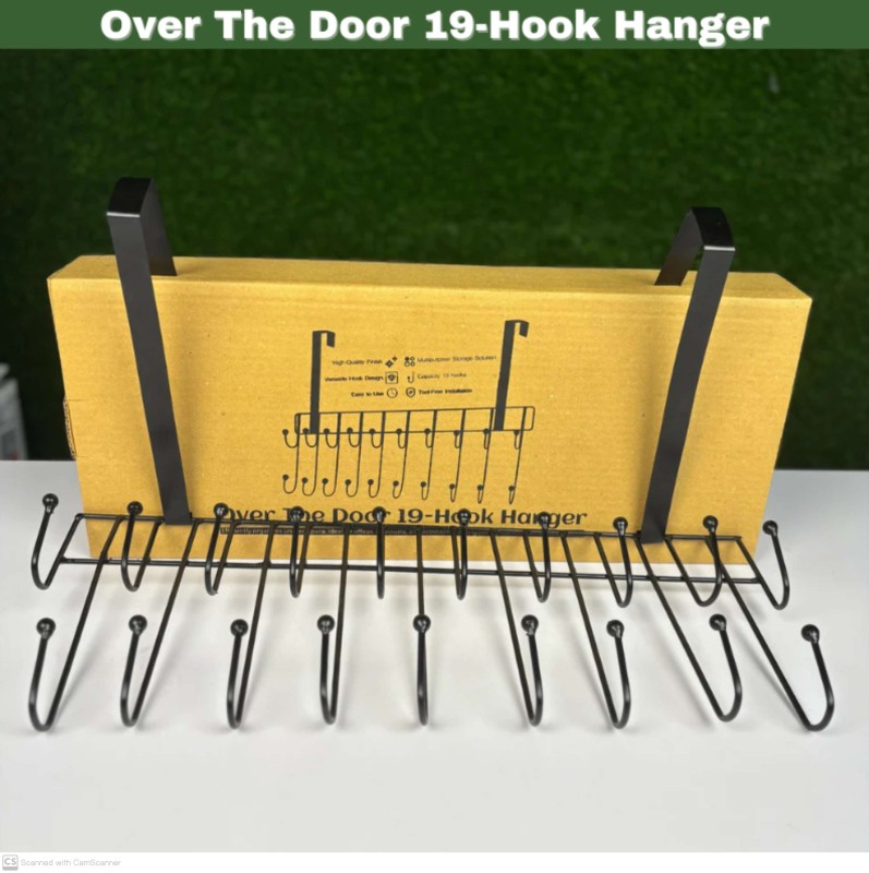 Over the door 19-hook hanger/shirt pant hanger