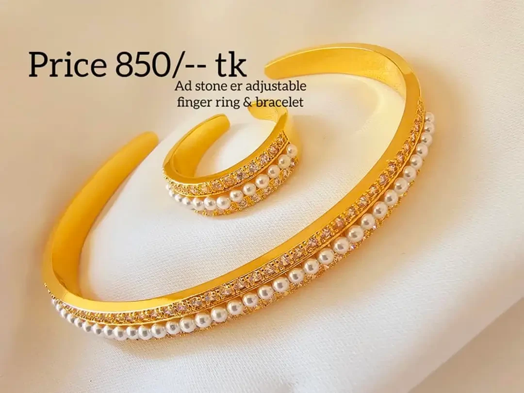 Diamond Cut AD Stone Golden and Silver Color Bangles for Women