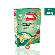 Nestle CERELAC Wheat & Vegetables with Chicken (400g, BIB) Stage 3,
