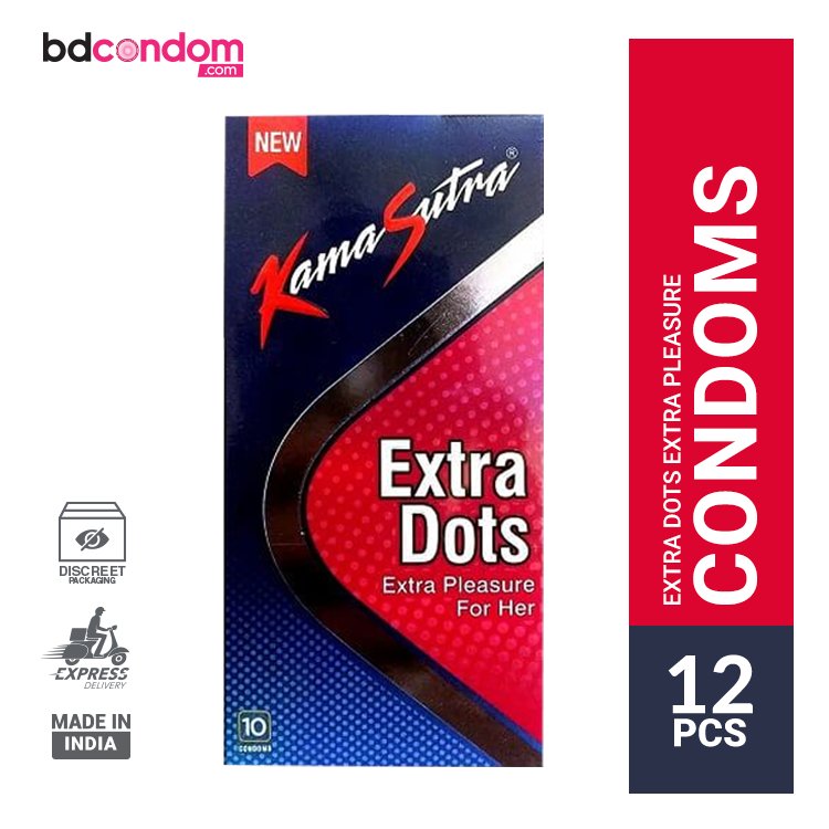 Kamasutra Extra Dots Extra Pleasure Condom - 10Pcs Pack