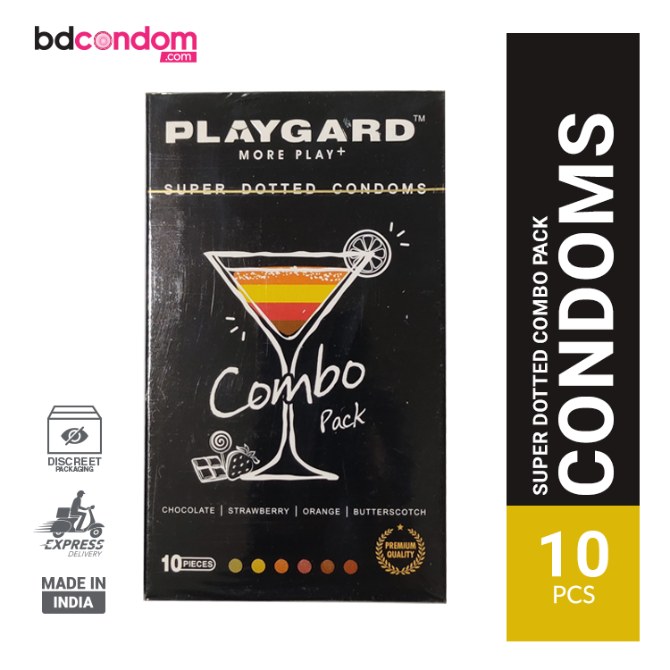 Playgard Combo Pack More Play Super Dotted Condom - 10pcs Pack(India)