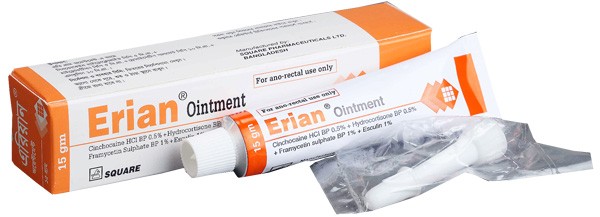 Erian Ointment (10 mg+5 mg+5 mg+10.5 mg)