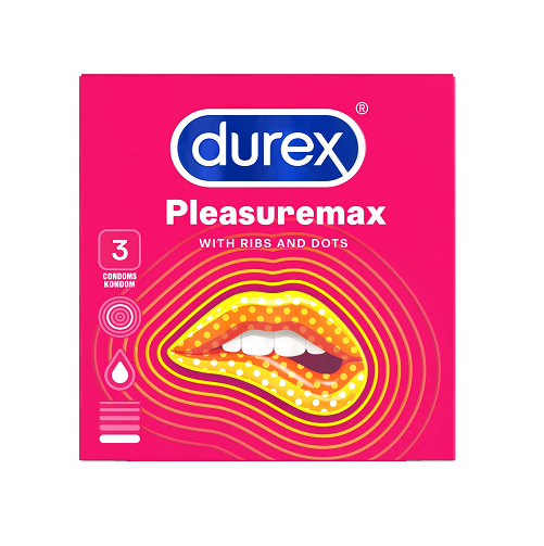 Durex Pleasuremax Ribbed & Dotted Condom - 3pcs Pack