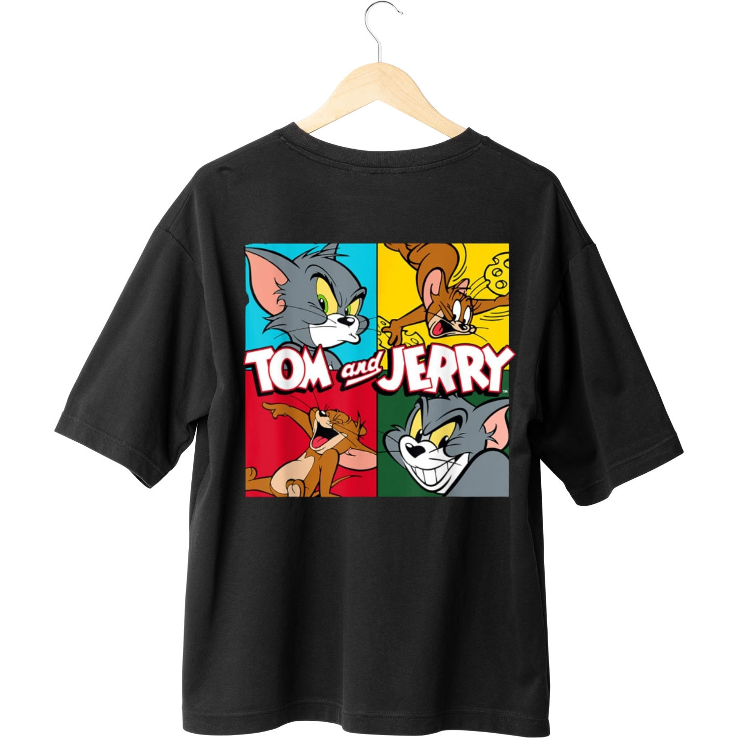 Tom & Jerry Drop Shoulder Unisex T-Shirt-3