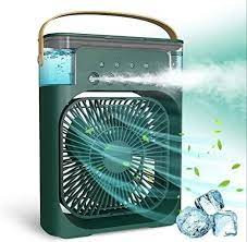 USB Portable Air Cooling Fan with Humidifier Purifier Mist and LED Light