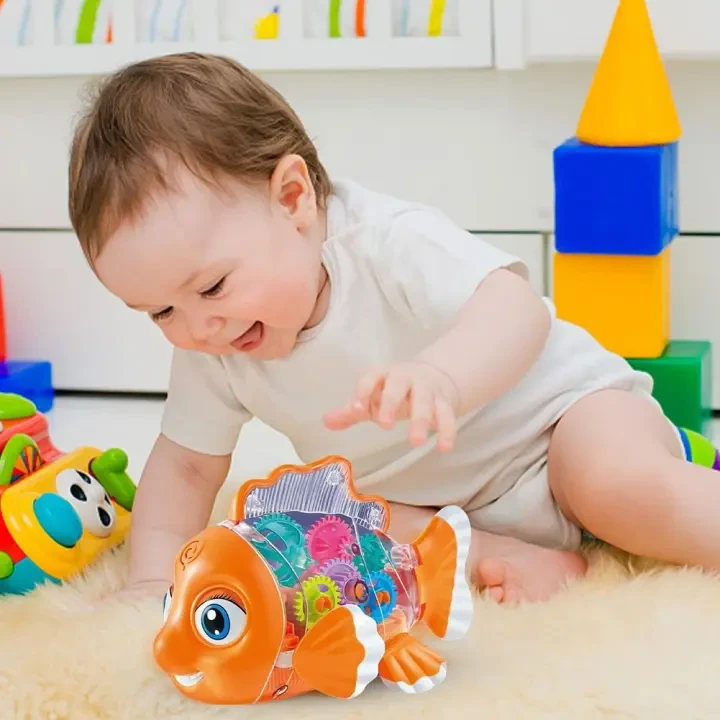 Transparent Gear Fish Toy For Kids Product Code: 3381