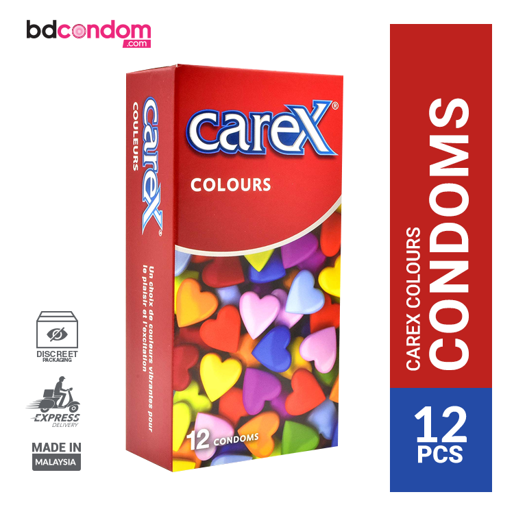 Carex Colours Flavoured Ultra Thin Condom - 12Pcs Pack(Made In Malaysia)