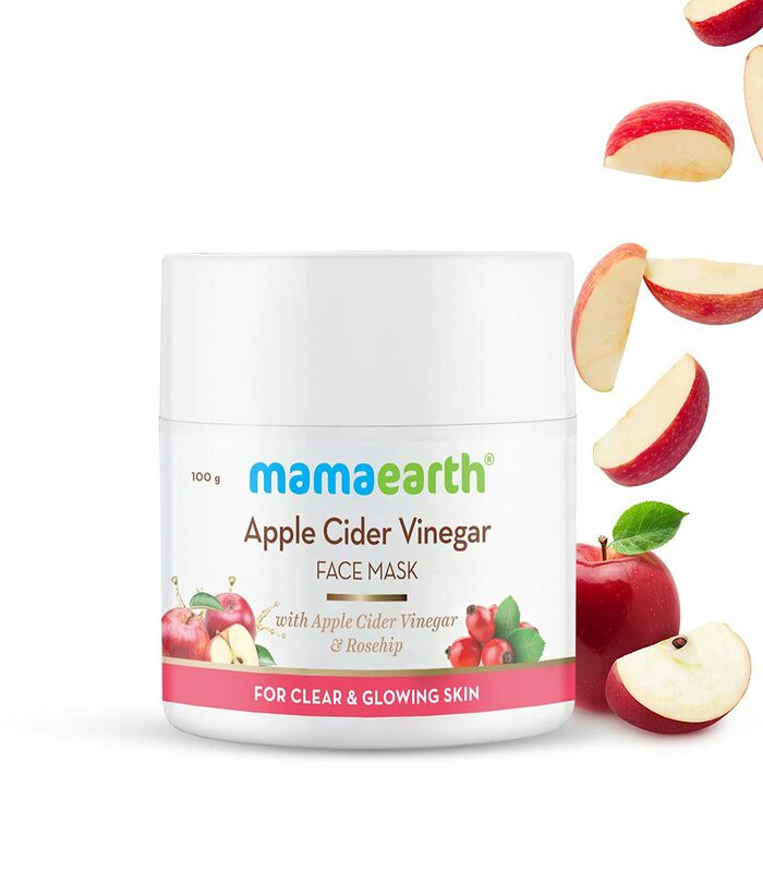 Mamaearth Apple Cider Vinegar Face Mask For Glowing Skin & Clear Skin With Apple Cider Vinegar & Rosehip for Clear and Glowing Skin-100 g