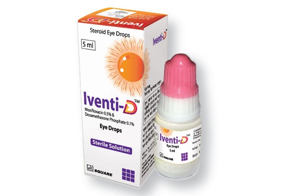 Eye Drops Iventi D 0.5% + 0.1% (5 ml)