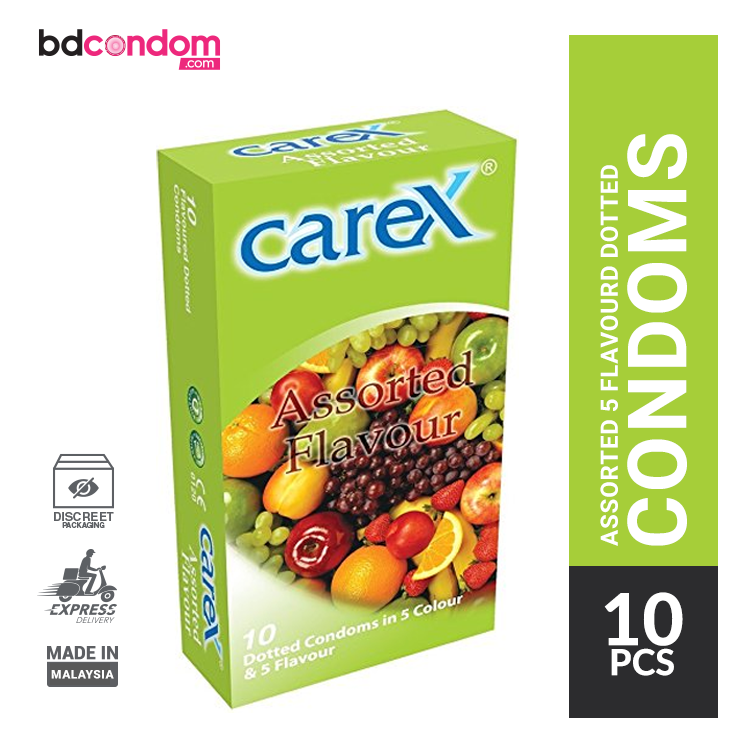 Carex Assorted Flavours Condom - 10Pcs Pack(Malaysia)