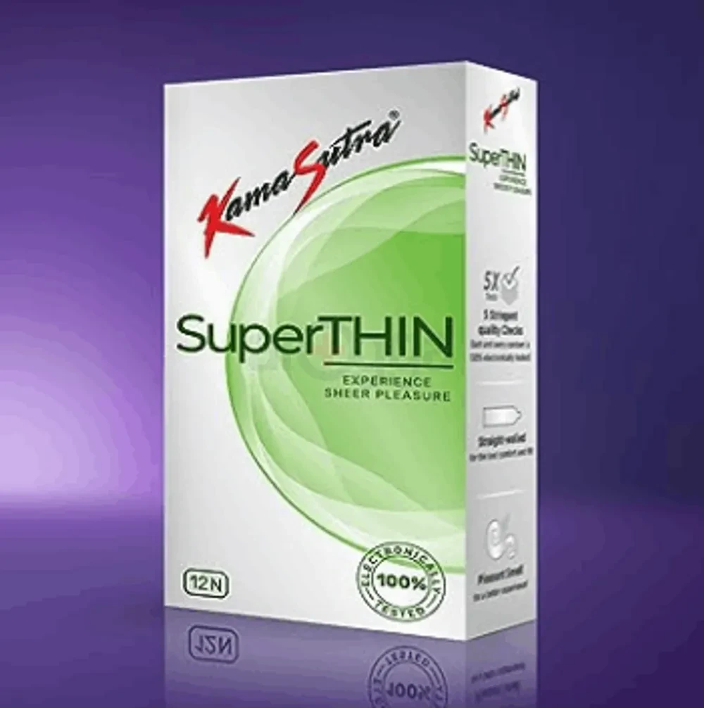 Kamasutra SuperThin Experience Sheer Pleasure Condoms 12's Pack