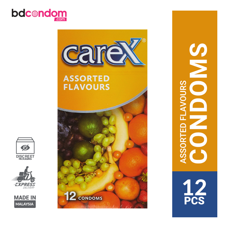 Carex Assorted Flavours Condom - 12Pcs Pack(Malaysia)