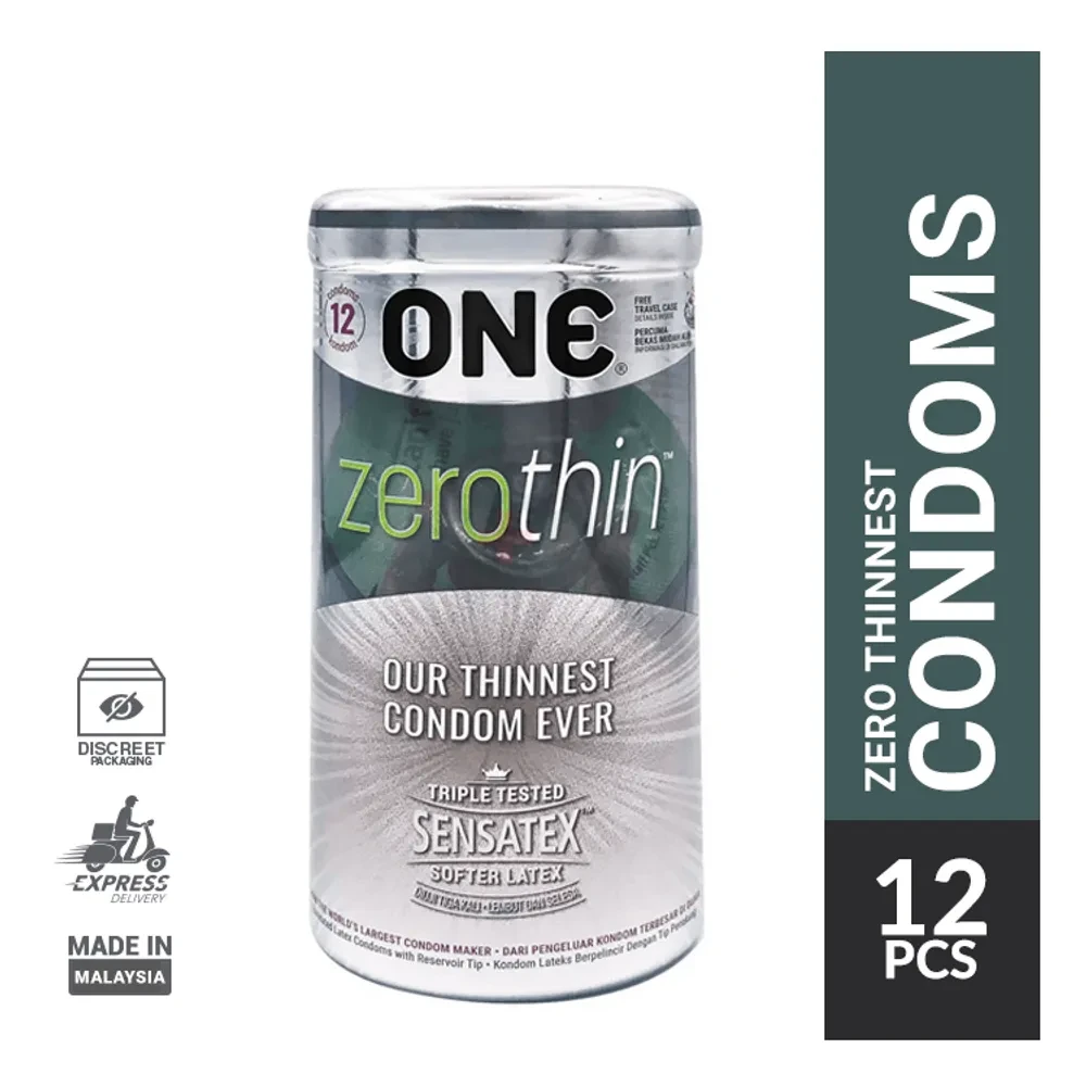 One Condom Zero Thin Thinnest Condom - 12Pcs Jar(Malaysia)