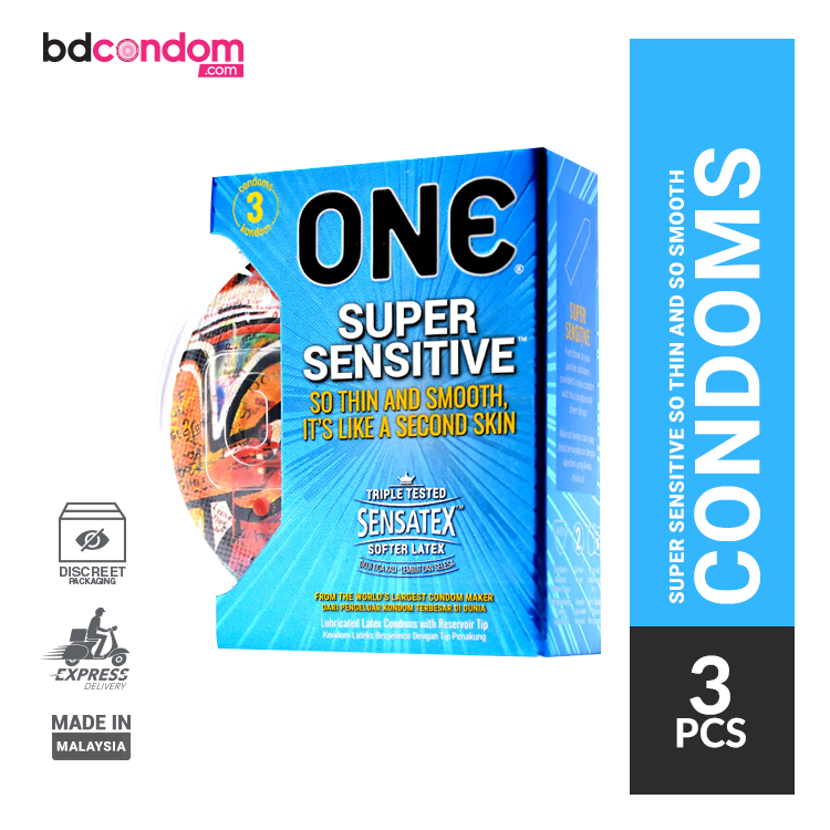 ONE Super Sensitive So Thin And Smooth Pleasure Condoms