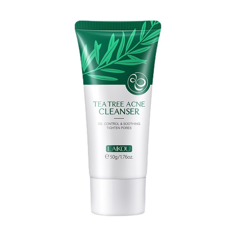 LAIKOU tea tree facial cleanser anti acne cleanser 50g
