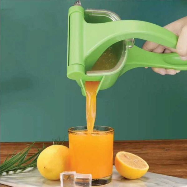 Manual Fruit Juicer, Lemon Squeezer Hand Juicer, Portable Fruit Citrus Press Juicer – Green Colours