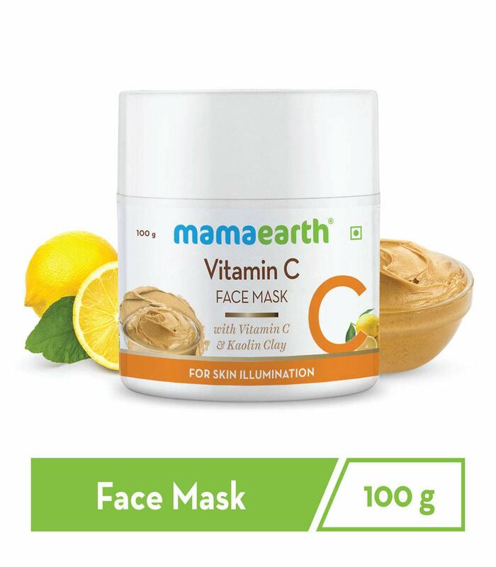 Mamaearth Vitamin C Face Mask With Vitamin C & Kaolin Clay for Skin Illumination-100 g