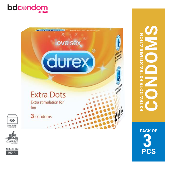 Durex Extra Dots Condom 3's Pack