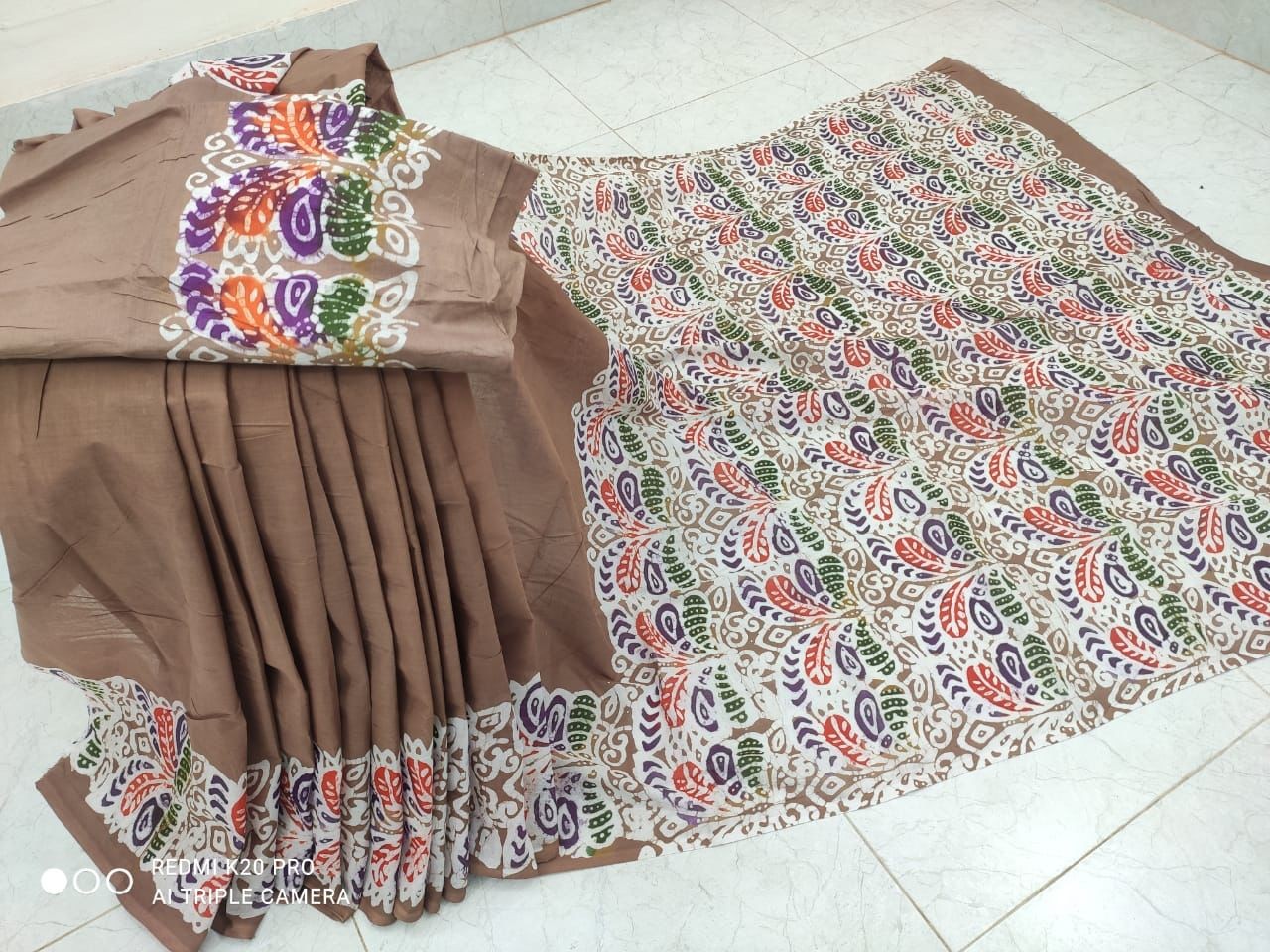 Batik Saree with Blouse Piece