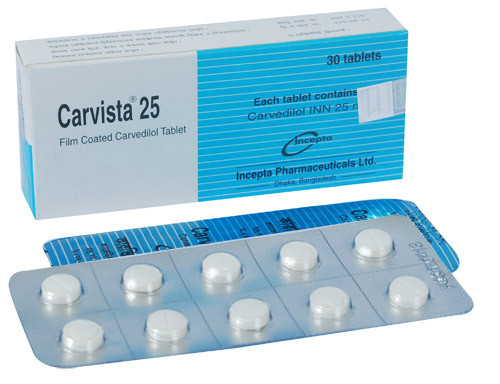 Carvista Tablet 25 mg (10Pcs)