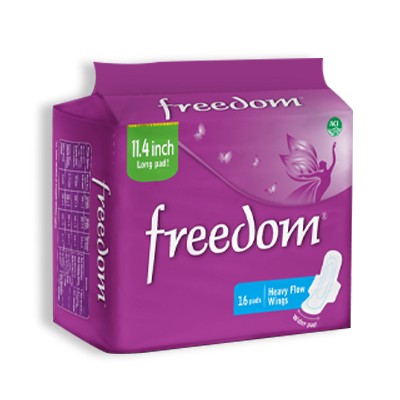 freedom pad Savlon Sanitary Napkin-Heavy Flow Wings (16 pads)