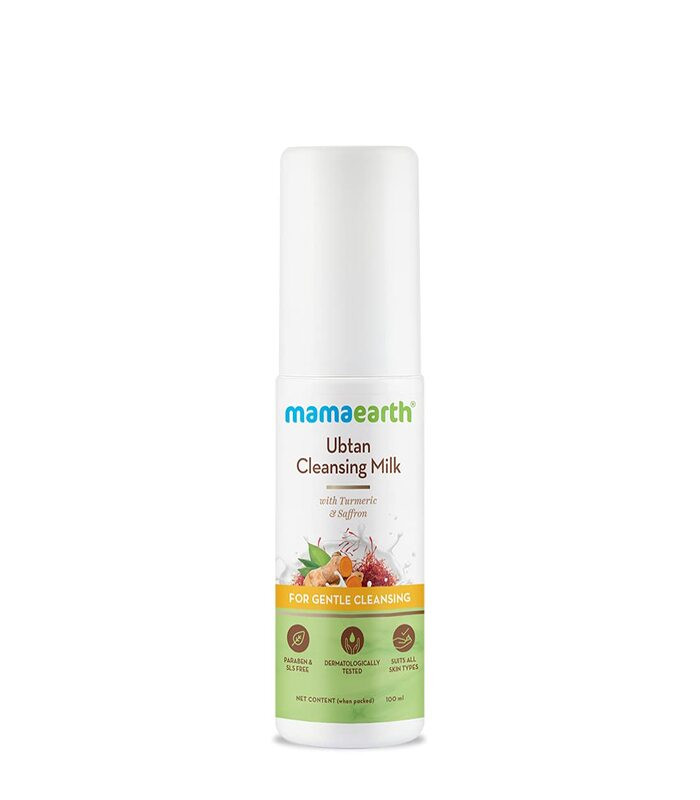 Mamaearth Ubtan Cleansing Milk for face, with Turmeric & Saffron for Gentle Cleansing -100ml