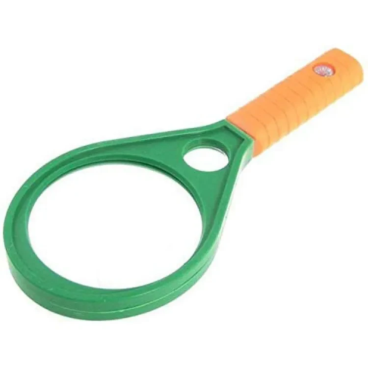 65 MM Mini Plastic Racket Magnifying Glass, Reading Magnifying Glass