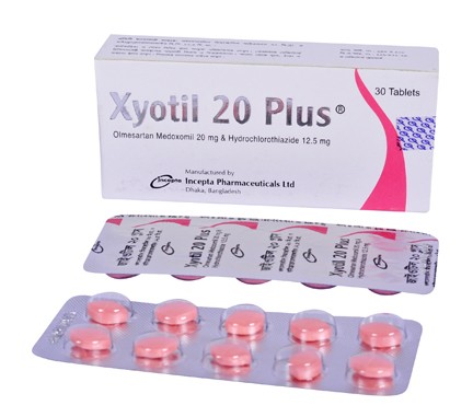 Tablet Xyotil Plus 20 mg+12.5 mg
