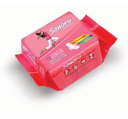 Senora Confidence Sanitary Napkin (Panty System) 10 Pieces