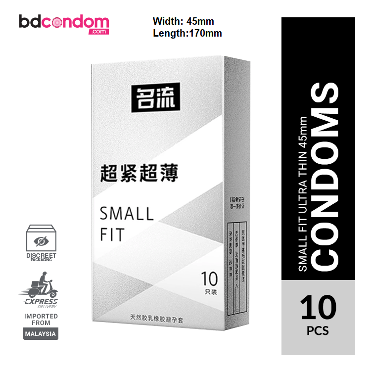 Celebrity Small Fit Condom 45mm Ultra Thin Plain Condom - 10Pcs Pack(From Malaysia)